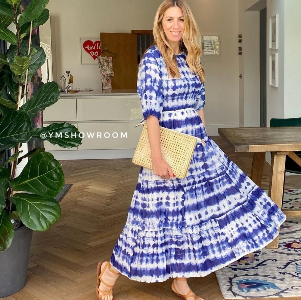 🔥Last 1🔥 MANGO Cotton Tie-dye print dress - Picture 8 of 10